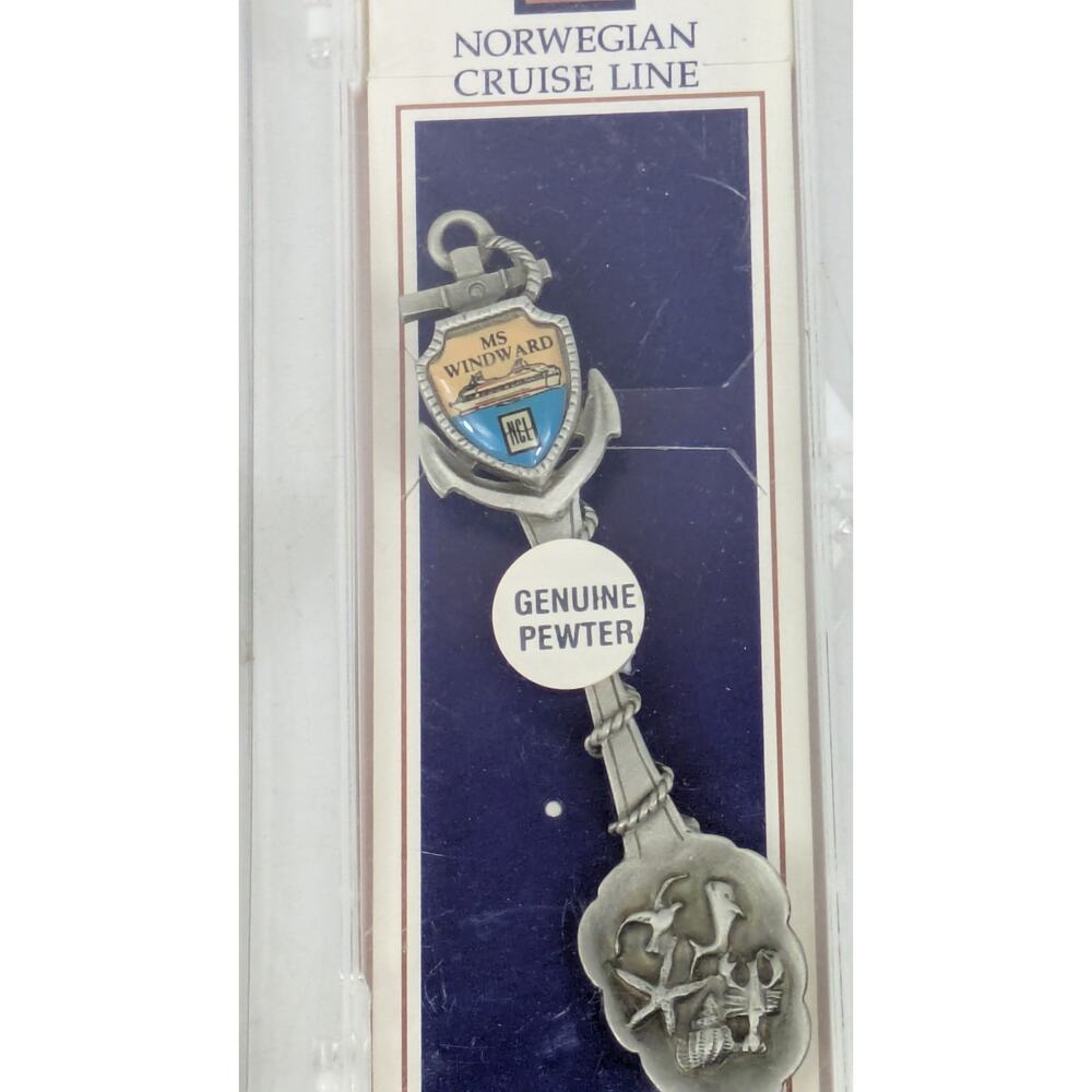 Lot 7 Vtg Souvenir Spoons NASA Space Zodiac Christmas Holiday Cruise EPNS Italy - Picture 3 of 16